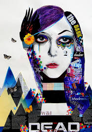 Zach Welch's Mixed Media Portraits
