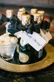 New Year S Eve Wedding Favor Ideas Mini Champagne Bottles New Years Eve Weddings Mini Champagne