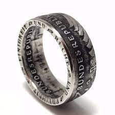 Germany Coin Ring German 2 Marks Deutsch Rings From Coins Deutschland Handmade Band Coin Ring Rings For Men Rings