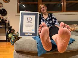 Woman with world's biggest feet becomes a magnet for podophiles