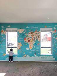 Removable Wallpaper Peel And Stick Wallpaper World Map Etsy World Map Wallpaper Map Wallpaper World Map Mural
