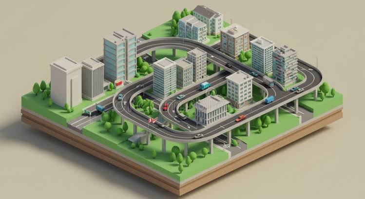 3D Hologram Building Mesh