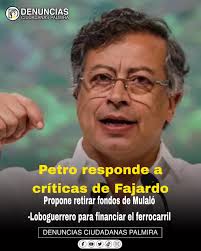 La polémica por la desfinanciación de proyectos estratégicos en el Valle  del Cauca derivó en un fuerte cruce de declaraciones entre el exgobernador  Sergio Fajardo y el presidente Gustavo Petro. Fajardo acusó