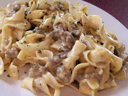 Cheesy Beef And Egg Noodles Recipe Food Com Recipe Egg Noodles Egg Noodle Recipes Recipes