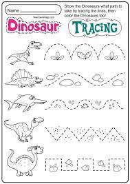 Dinosaur Letters Number Tracing Worksheets Teachersmag Com Tracing Worksheets Preschool Preschool Tracing Dinosaur Activities Preschool
