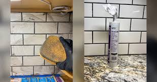 Sometimes people get a notion that if you go with a large tile you have less grout lines in my sister's last house the builder took the shower tile and repeated it in their kitchen backsplash and that is exactly what it looked like. Subway Tile Kitchen Backsplash Project By Cedric At Menards