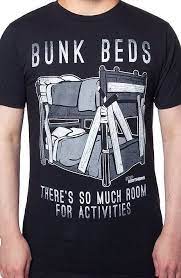 There's so much room for activities Step Brothers Bunk Beds T Shirt The Shirt List Movie T Shirts Movie Shirts Step Brothers