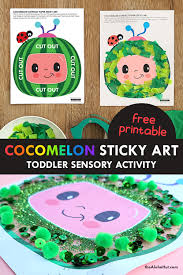 Cocomelon is definitely a popular party trend that isn't going away anytime soon, finding a good design for your kid's upcoming party isn't as easy as it seems, doesn't it? Cocomelon Sticky Art Activity For Toddlers The Aloha Hut