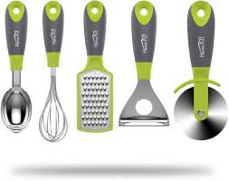 Check spelling or type a new query. Home Puff 5 Piece Premium Kitchen Gadgets With Grip Handle Hp Kg 501 Grey Green Kitchen Tool Set Price In India Buy Home Puff 5 Piece Premium Kitchen Gadgets With Grip Handle Hp Kg 501 Grey Green