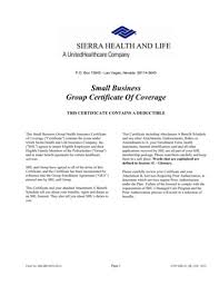 Also known as covered lives the amount of membership means the number of individuals who have enrolled in a health insurance plan with that provider. Small Business Group Certificate Of Coverage Free Download Pdf