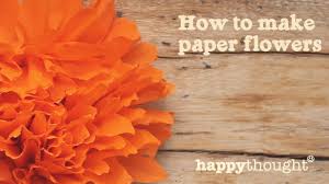 Paper flowers are a folk art from mexico. How To Make A Mexican Paper Flower For Day Of The Dead Youtube