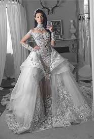 Tulle High Neck Appliques Detachable Train Long Sleeves Glamorous Wedding Dresses Detachable Train Wedding Dress Glamourous Wedding Dress Wedding Dress Train