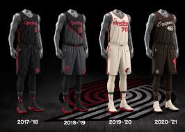 The black road jersey was one of the most distinct jerseys in 76ers' history and a perfect fit for the if the topic is best nba jerseys, the blazers are the standard bearers. Nba City Edition Uniforms Complete History Nike News