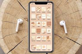 Ios 14 Icon Canva Template Desert Iphone Icon New Iphone Update App Covers