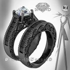Nightmare Before Christmas Wedding Ring Set 899 Etsy Com Nightmare Before Christmas Rings Gothic Wedding Rings Nightmare Before Christmas Wedding