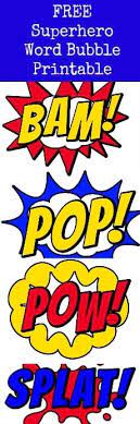 We have found 36 superhero cutouts printable clipart images. Free Superhero Word Bubble Printable