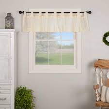 Check spelling or type a new query. Amazon Com Vhc Brands Farmhouse Kitchen Window Curtains Willow Tab Top Valance 16x72 Creme White Home Kitchen