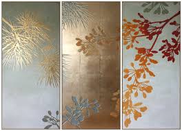 Epingle Par L Atelier Du Mur Sur Collection Canopee Triptyque Fresque Feuille