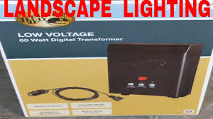 Hampton Bay Low Voltage Digital Transformer Unboxing And Install Not Including Lights And Wires Youtube
