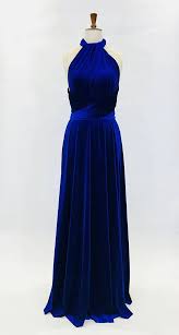 Royal Blue Velvet Dress Multiway Dress Infinity Dress Etsy Multi Way Dress Blue Velvet Dress Royal Blue Velvet Dress