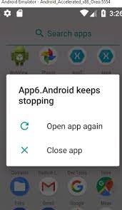 Check if it fixes the facebook keeps stopping error. Android App Keeps Stopping On Launch Error Stack Overflow