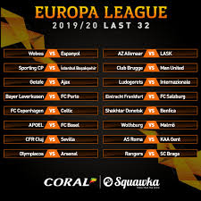 The uefa europa league (uel) round of 32 draw for the 2019/20 season has finally concluded, and we have some mouthwatering ties lined up. Squawka News On Twitter Official The Europa League Round Of 32 Draw Which Ties Are You Looking Forward To