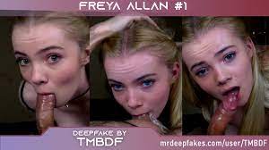 Freya Allan takes it deep #1 Remake Full Watermarked Version DeepFake Porn  - MrDeepFakes