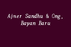 We did not find results for: Ajmer Sandhu Ong Bayan Baru Firma Guaman In Bayan Baru