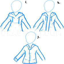 How To Draw A Hoodie Draw Hoodies By Dawn Dragoart Com Hoodie Drawing Reference Drawing Clothes Drawing Anime Clothes