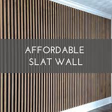 Use 2 wood screws to secure to backboard (image 2). Affordable Slat Wall Modern Wall Paneling Wood Slat Wall Slat Wall