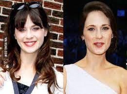 Everyone loves zooey deschanel right? Zooey Deschanel With And Without Bangs 9gag
