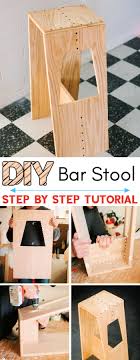 Best diy bar stools plans from wood.source image: 10 Free Bar Stool Plans Step By Step Tutorial Diy Old Things