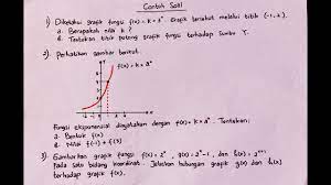 Grafik fungsi eksponen merupakan suatu grafik yang bentuknya monoton yaitu monoton naik atau monoton turun. Contoh Soal Grafik Fungsi Eksponensial Matematika Peminatan Kelas X Rizkia Anas Youtube