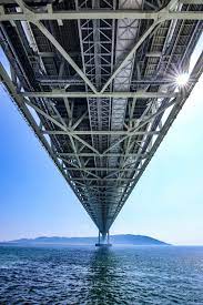 明石海峡大橋 ズドーーンと続く世界最長の吊橋 世界 日本 の 風景 風景