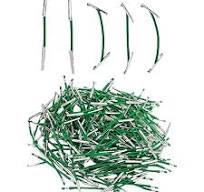 80 Pieces Treasury Tags With Metal Ends - 51mm Green String Document Ties,  Paper Fasteners For Office, School & Home Organization