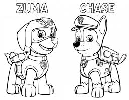 Zuma coloring page for kids and adults from cartoon series coloring pages, paw patrol coloring pages. Zuma Coloring Page
