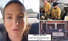 Would everyone wearing face masks help us slow the pandemic? Covid Nsw Lake Illawarra Cafe Owner And Freedom Keeper Claims Staff Are Exempt From Face Masks Daily Mail Online