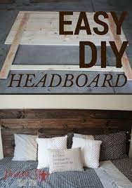 Diy How To Make Your Own Wood Headboard Bedroom Diy Headboard Diy Easy Diy Wood Headboard