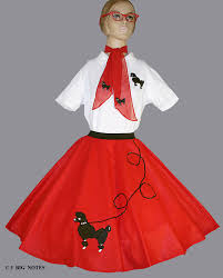See more ideas about poodle skirt, poodle skirt outfit, poodle. 6 Pieces Red 50 S Poodle Skirt Outfit Adult Size Small Waist 25 32 Length25 Ebay