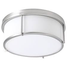You can create a soft, cosy atmosphere in your home with a paper lamp that spreads a diffused and decorative light. Kattarp Ceiling Lamp Glass Nickel Plated Ikea