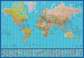 world time zones w flags frameless board 39x27in