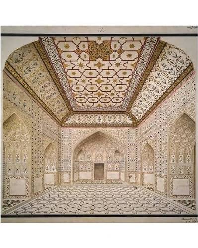 The Khas Mahal of the Agra Fort, Agra, India in 1875.
