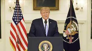 President cyril ramaphosa will address the nation at 19:00 today, wednesday, 16 september watch as president trump delivers his acceptance speech at the 2020 republican national president trump addresses the public for the first time since being taken to walter reed medical. Trump Concedes Election And Denounces Attack On Capitol For First Time Financial Times
