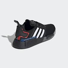Black And Blue Adidas Shoes Nmd R1 Shoes Core Black Cloud White Lush Blue Ef1734 Sneakers Men Fashion Nmd Outfit Adidas Design