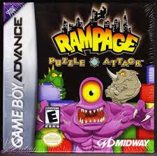 The basic premise of the games is that, due to various lab accidents, the player controls a human transformed into a giant monster. Rampage Puzzle Attack Game Boy Advance Us Amazon De Games