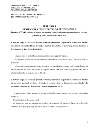 51/2012 privind modificarea şi completarea legii nr. Grila Legea 677 2001