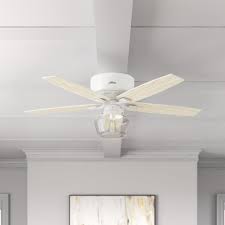 Matthews 42″ outdoor hugger flush mount ceiling fan with remote & wall control. 52 Bennett 5 Blade Flush Mount Ceiling Fan With Light Kit Included Reviews Joss Main