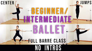 This program also contains workouts for individuals with an intermediate level of experience as well. Full Beginners Intermediate Ballet Class For A Small Space Follow Along Nataliya Bondar Shelest Youtube