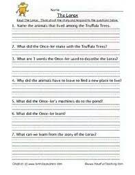 Seuss, take this quiz and find out! Havefunteaching The Lorax Reading Comprehension Worksheets Dr Seuss Classroom