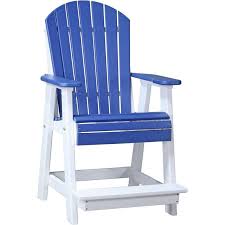 Luxcraft Counter Height Recycled Plastic Adirondack Balcony Chair Lead Time To Ship 14 Weeks Balcony Chairs Outdoor Chairs Wooden Patio Chairs